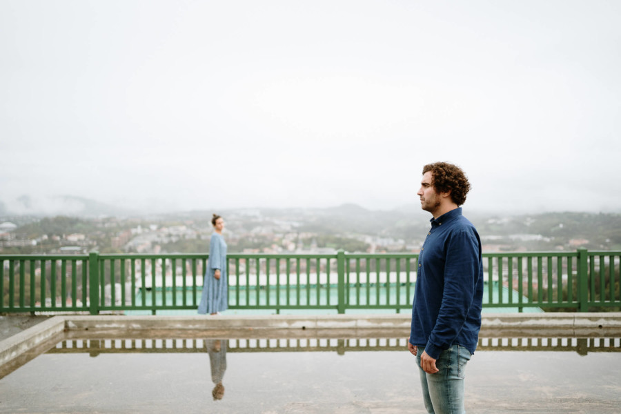 NOVIOS EN SU PREBODA EN DONOSTI SAN SEBASTÍAN