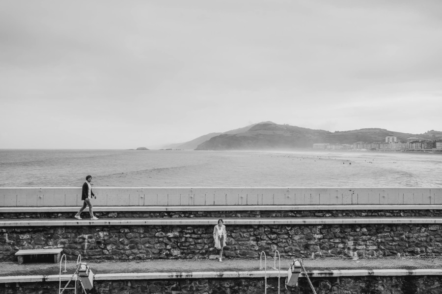NOVIOS EN SU PREBODA EN DONOSTI SAN SEBASTÍAN